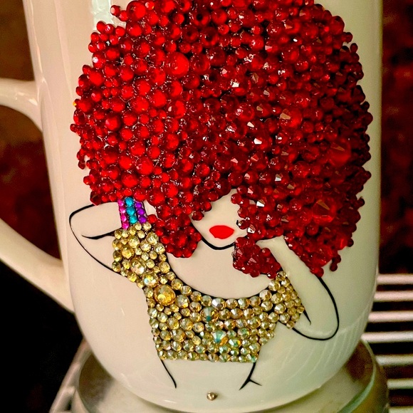 Red Crystal Embellished Mug - Picture 1 of 5